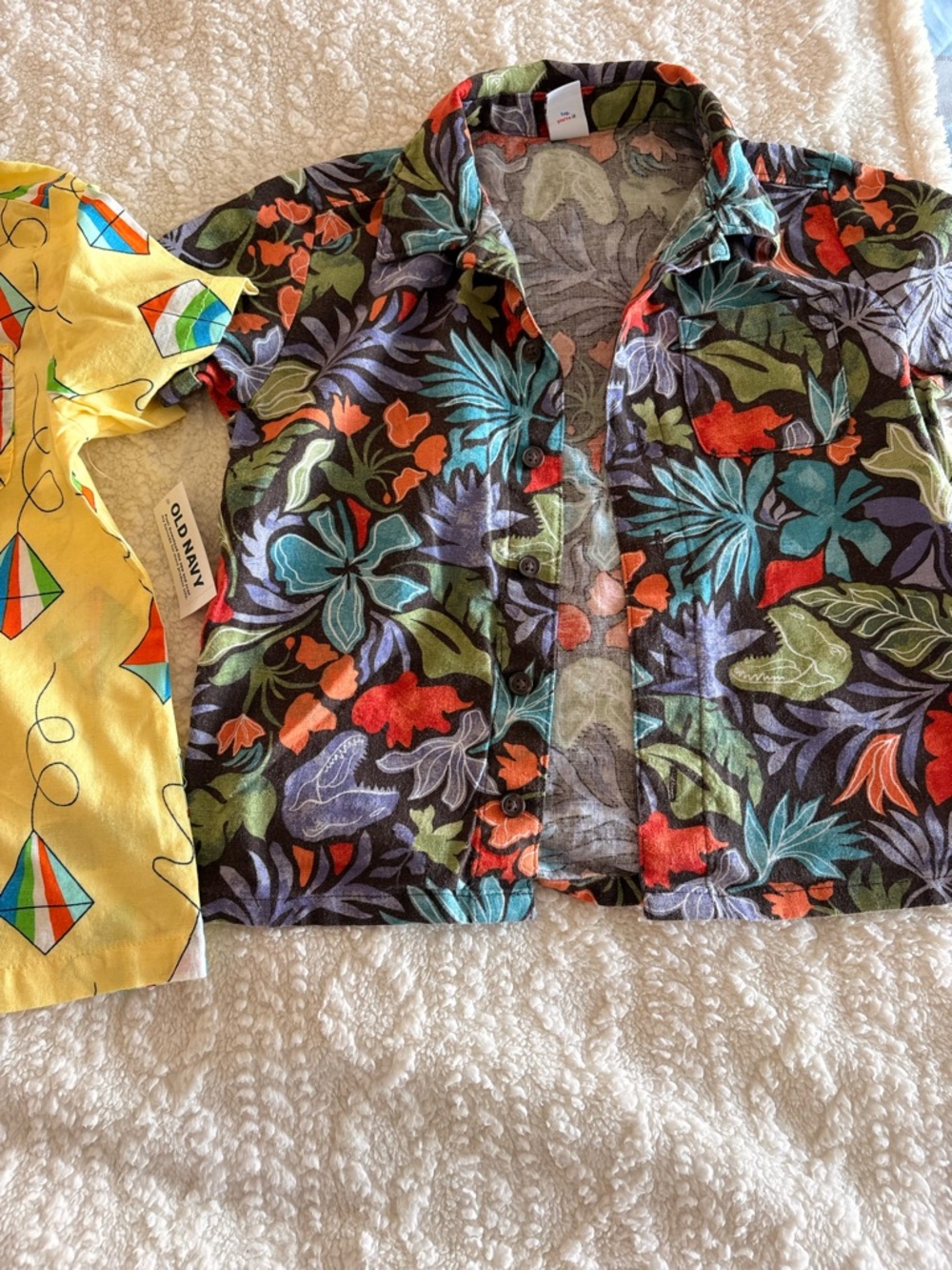 3 Boys Old Navy Tropical Floral Button-Up Shirts